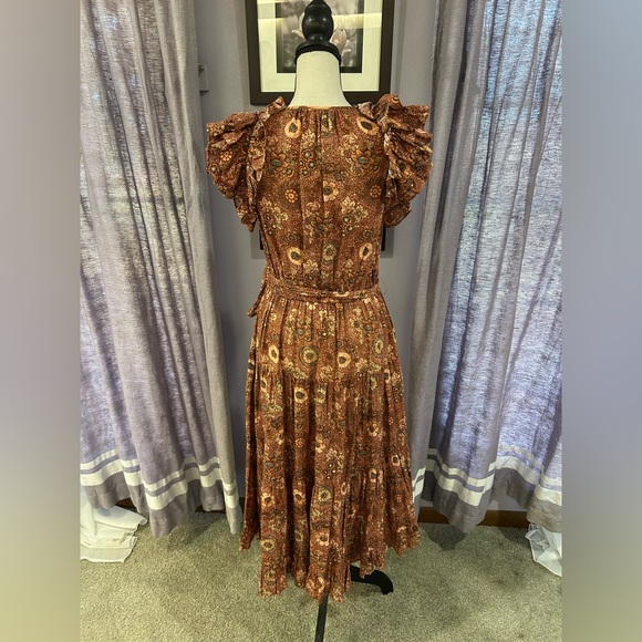 Ulla Johnson Ruffled Midi Dress - Picture 8 of 8